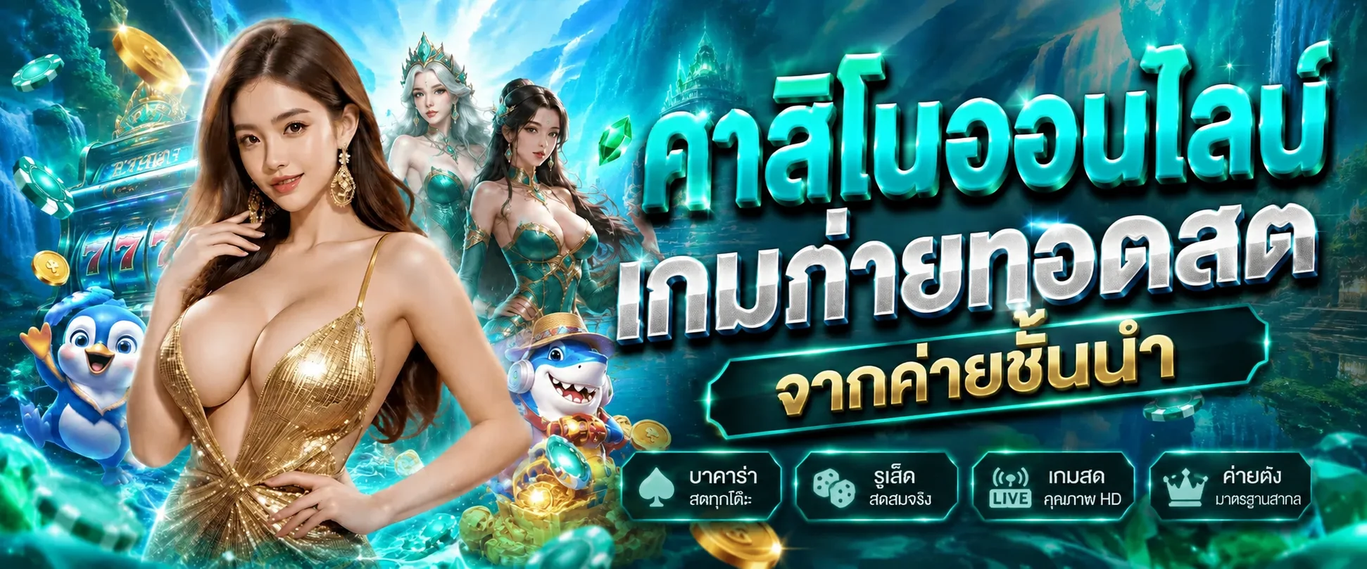 WD88 คาสิโนออนไลน์บาคาร่าสดกับเจ้ามือจริง ระดับ HD